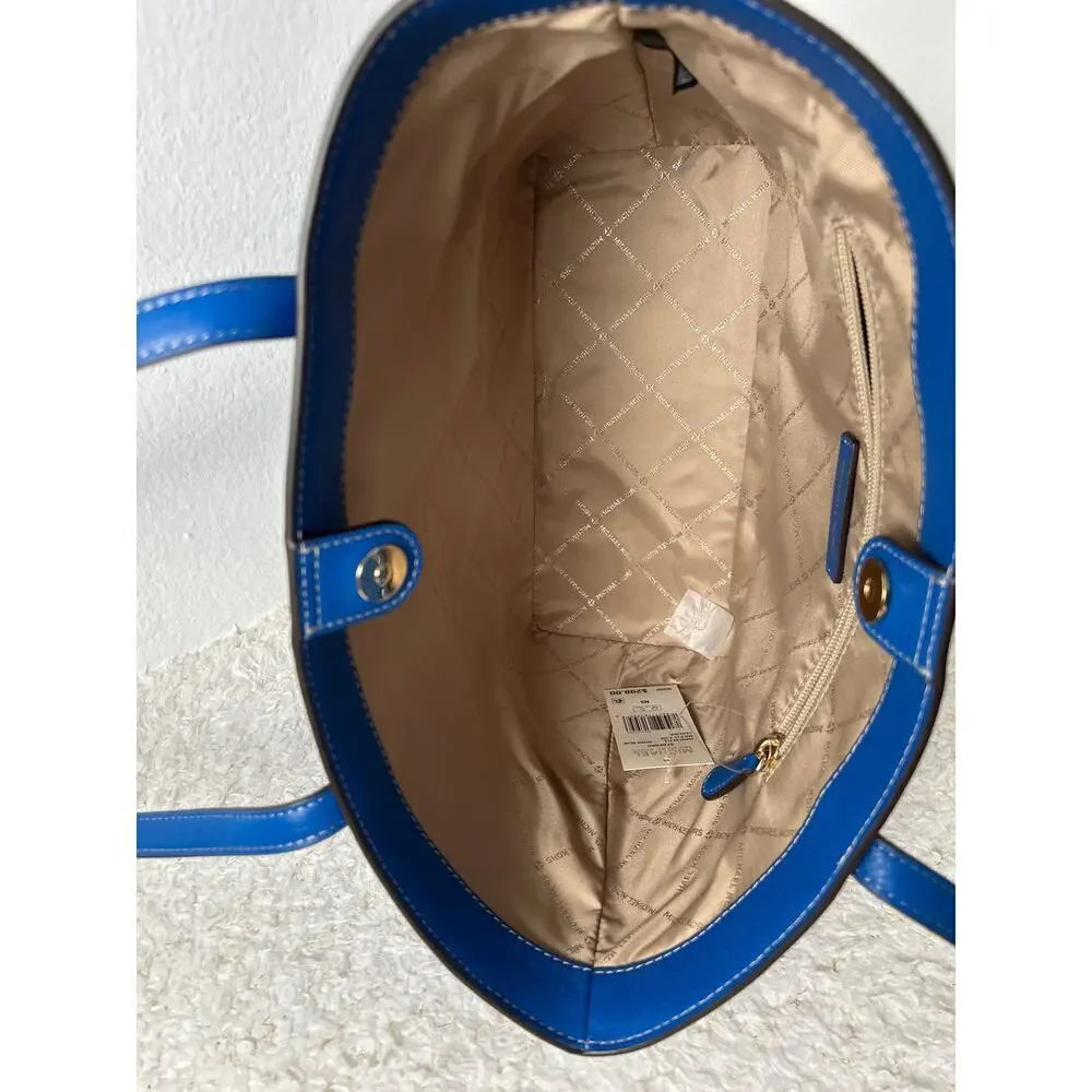 MICHAEL Michael Kors Bedford River‎ Blue Leather Tote Bag